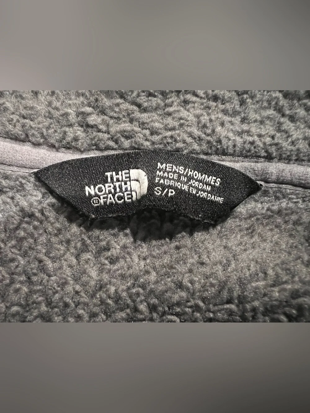 The North Face Gray Heather Grey Sweater Fleece Jacket Coat Full Zip Mens Small